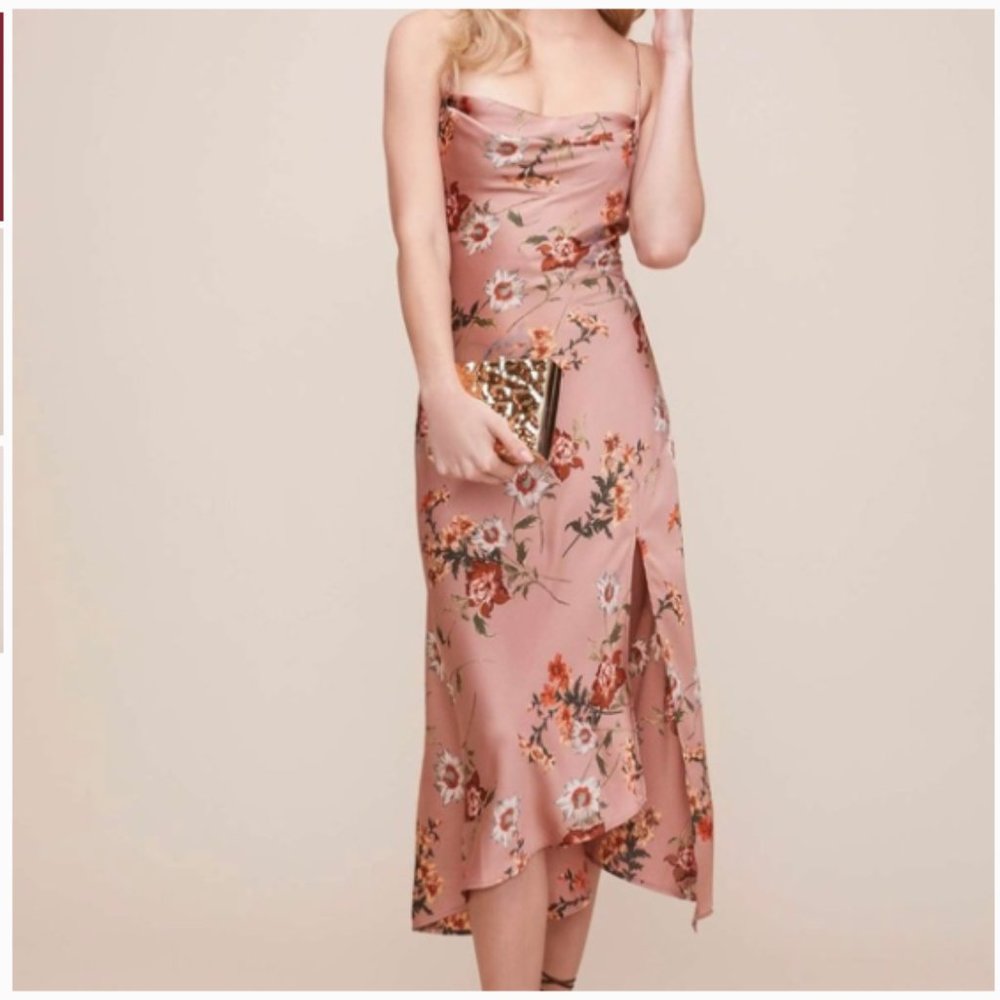 ASTR The Label Gaia Floral Midi Dress - Size S